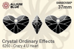 スワロフスキー Crazy 4 U Heart ペンダント (6260) 37mm - クリスタル 