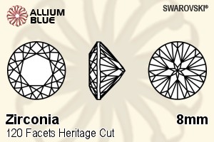 Verslinden morfine opleggen Swarovski Zirconia (Round 120 Facets Cut) 8mm - Zirconia [SG120FCHC-8-Z] •  Swarovski Crystal Wholesale Online Shop, Allium Blue