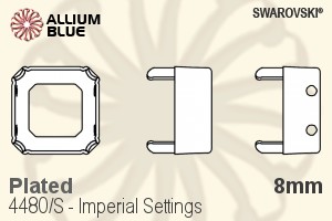 pk salaris Regulatie Swarovski Imperial Settings (4480/S) 8mm - Plated [SW4480/S-8-1P] •  Swarovski Crystal Wholesale Online Shop, Allium Blue