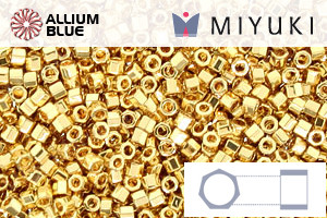miyuki seed beads 11/0 24kt gold plated - beads 