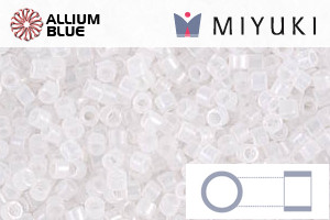 Miyuki Delicas 11/0 Opal White Seed Beads DB-220