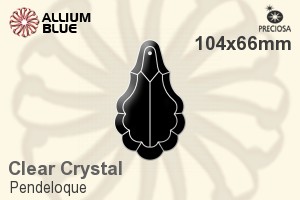 Preciosa Pendeloque (1003) 104x66mm - Clear Crystal - 關閉視窗 >> 可點擊圖片