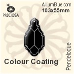 Preciosa Pendeloque (1004) 77x43mm - Metal Coating