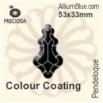 Preciosa Pendeloque (1006) 53x33mm - Metal Coating