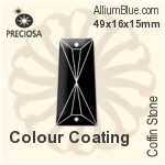 Preciosa Coffin Stone (115) 49x16x15mm - Colour Coating