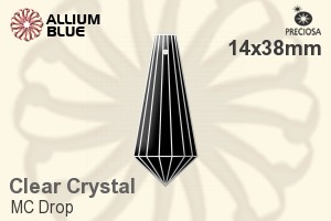Preciosa MC Drop (1182) 14x38mm - Clear Crystal