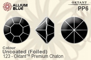 Oktant™ Premium チャトン (123) PP6 - カラー 裏面ゴールドフォイル - ウインドウを閉じる