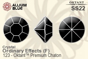 Oktant™ Premium チャトン (123) SS22 - クリスタル エフェクト 裏面ゴールドフォイル - ウインドウを閉じる