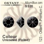 Oktant™ Premium チャトン (123) SS20 - カラー 裏面ゴールドフォイル