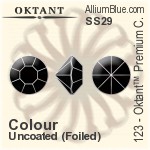 Oktant™ Premium チャトン (123) SS29 - カラー 裏面ゴールドフォイル