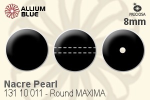 PRECIOSA Round Pearl 1H MXM 8 gold