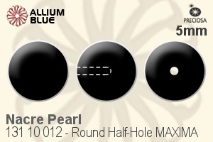PRECIOSA Round Pearl 1/2H MXM 5 dk. green