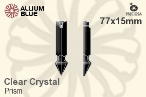 Preciosa Prism (134) 77x15mm - Clear Crystal - Click Image to Close
