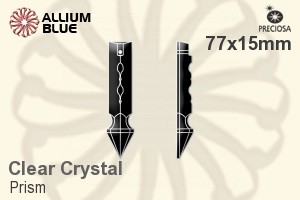Preciosa Prism (137) 77x15mm - Clear Crystal - Haga Click en la Imagen para Cerrar