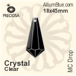 Preciosa MC Drop (1381) 12x28mm - Metal Coating