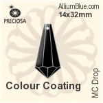 Preciosa MC Drop (1381) 14x32mm - Metal Coating