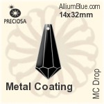 Preciosa MC Drop (1381) 15x38mm - Metal Coating