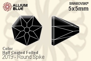 SWAROVSKI 2019 5X5MM BLACK DIAMOND SHIMMER F