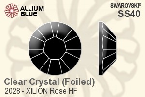 施华洛世奇 XILION Rose 平底烫石 (2028) SS40 - Clear Crystal With Aluminum Foiling - 关闭视窗 >> 可点击图片
