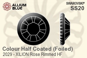 Swarovski XILION Rose Rimmed Flat Back Hotfix (2029) SS20 - Colour (Half Coated) With Aluminum Foiling - Click Image to Close