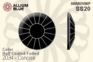 Swarovski Concise Flat Back No-Hotfix (2034) SS20 - Color (Half Coated) With Platinum Foiling - Haga Click en la Imagen para Cerrar