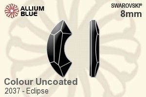 スワロフスキー Eclipse フラットバック ラインストーン (2037) 8mm - カラー（コーティングなし） 裏面にホイル無し - ウインドウを閉じる