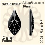 施華洛世奇 Flame 熨底平底石 (2205) 10mm - 顏色 鋁質水銀底