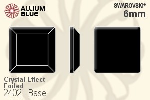 Swarovski Base Flat Back No-Hotfix (2402) 6mm - Crystal Effect With Platinum Foiling - Click Image to Close