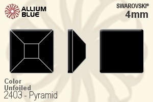 施華洛世奇 Pyramid 平底石 (2403) 4mm - 顏色 無水銀底 - 關閉視窗 >> 可點擊圖片