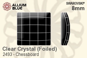 Swarovski Chessboard Flat Back No-Hotfix (2493) 8mm - Clear Crystal With Platinum Foiling - Haga Click en la Imagen para Cerrar