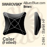 スワロフスキー Starlet ラインストーン ホットフィックス (2494) 10.5mm - クリスタル エフェクト 裏面アルミニウムフォイル