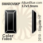 施華洛世奇 里弗利星形 熨底平底石 (2816) 5mm - 透明白色 鋁質水銀底