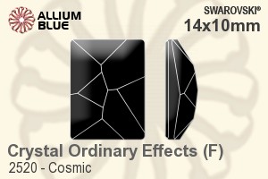 Swarovski Cosmic Flat Back No-Hotfix (2520) 14x10mm - Crystal Effect With Platinum Foiling - Haga Click en la Imagen para Cerrar