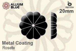 Preciosa Rosette (2528) 20mm - Metal Coating - Haga Click en la Imagen para Cerrar