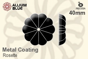 Preciosa Rosette (2528) 40mm - Metal Coating - Click Image to Close