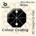 Preciosa MC Octagon (2-Hole) (2552) 60mm - Colour Coating