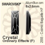 Swarovski Navette Sew-on Stone (3223) 12x6mm - Crystal Effect With Platinum Foiling