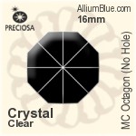 Preciosa MC Octagon (No Hole) (2570) 10mm - Colour Coating