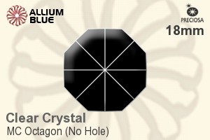 Preciosa MC Octagon (No Hole) (2570) 18mm - Clear Crystal - Haga Click en la Imagen para Cerrar