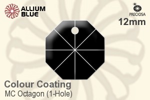 Preciosa MC Octagon (1-Hole) (2571) 12mm - Colour Coating - Haga Click en la Imagen para Cerrar