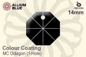 Preciosa MC Octagon (1-Hole) (2571) 14mm - Colour Coating