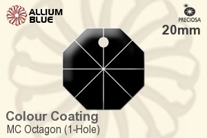 Preciosa MC Octagon (1-Hole) (2571) 20mm - Colour Coating