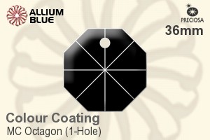 Preciosa MC Octagon (1-Hole) (2571) 36mm - Colour Coating