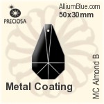 Preciosa MC Almond B (2593) 50x30mm - Metal Coating