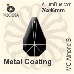 Preciosa MC Almond B (2593) 89x54mm - Metal Coating