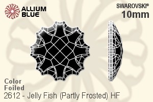 Swarovski Jelly Fish (Partly Frosted) Flat Back Hotfix (2612) 10mm - Color With Aluminum Foiling - Haga Click en la Imagen para Cerrar