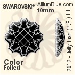 施華洛世奇 羽翼 熨底平底石 (2770) 6x3.5mm - 透明白色 鋁質水銀底