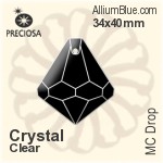 Preciosa MC Drop (2626) 44x50mm - Clear Crystal
