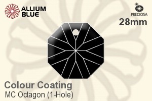 Preciosa MC Octagon (1-Hole) (2636) 28mm - Colour Coating - Haga Click en la Imagen para Cerrar