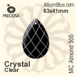 Preciosa MC Almond 505 (2661) 63x41mm - Solid Colour